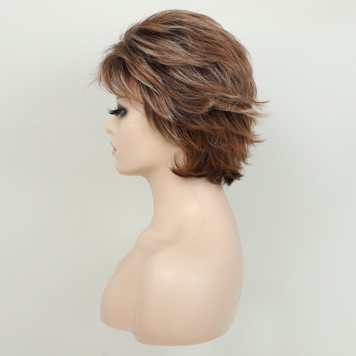 Female Fashion Fluffy Chemical Fiber Sheath Wig Short Curly Hair