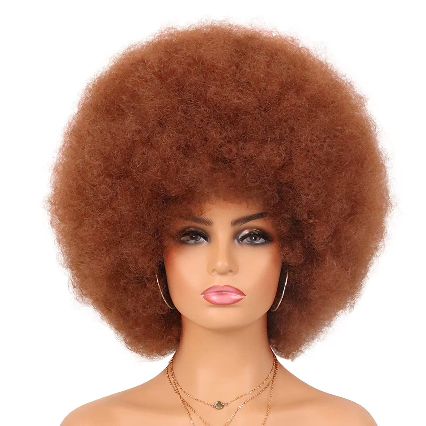 Women's Second Hair African Head Cover Fluffy Small Volume Cos Wig