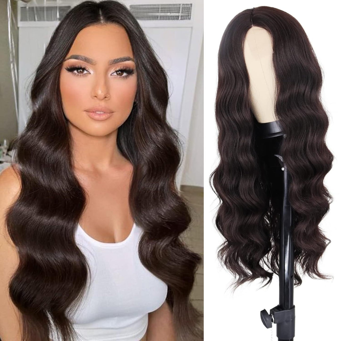 Women's Chemical Fiber Small Lace Headgear Big Wave Wig Long Curls