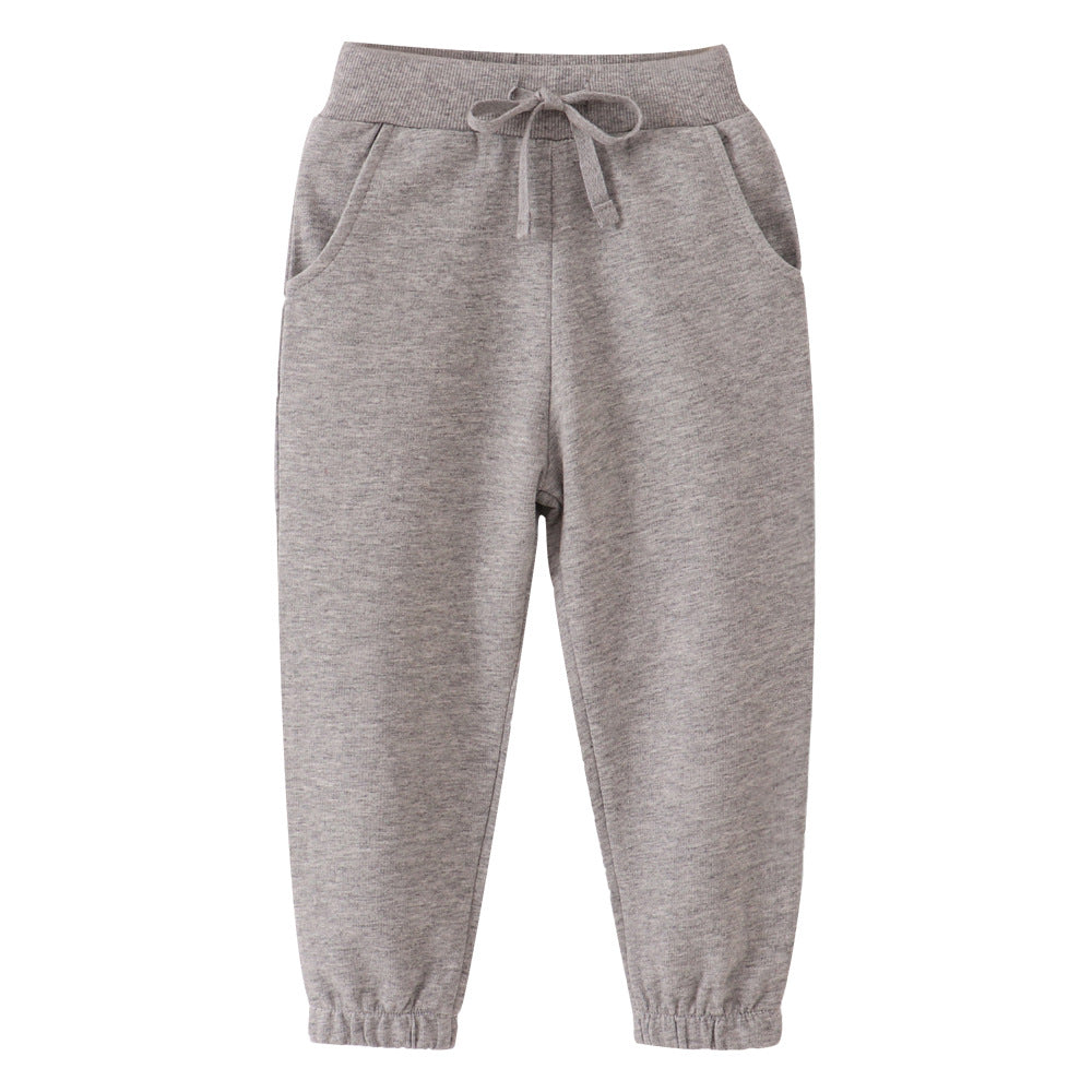 Children's Feather Length Boys Autumn Clothing Cotton Children's Pants
