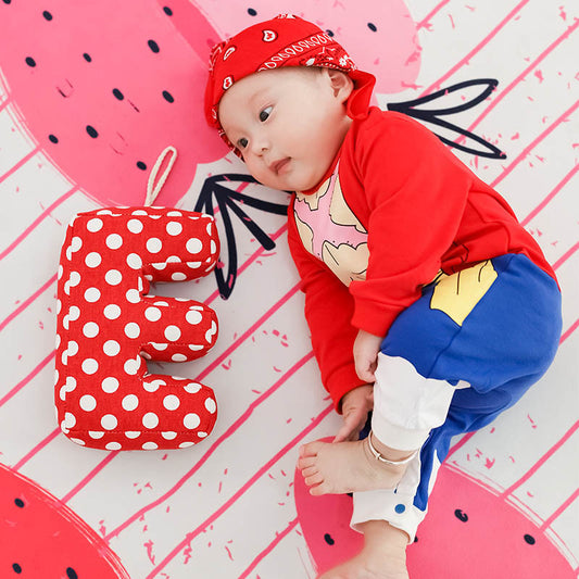 Cartoon Jumpsuit Full Cotton Thin Section Pullover Rompers Long Sleeve Jumpsuit, Climbing Suit