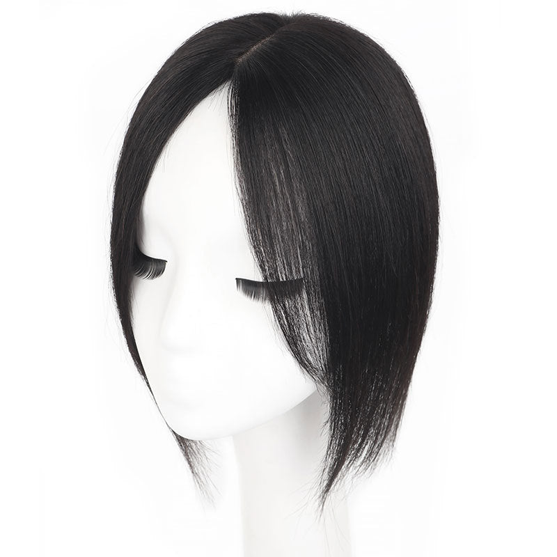 Bangs Set Real Hair Top Replacement Fluffy Increase Volume Wig