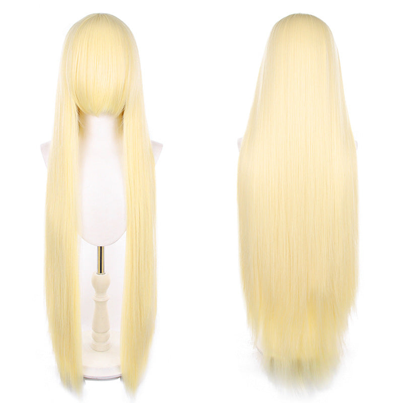 Mao Style Universal Scalp Head Long Bangs Cos Wig