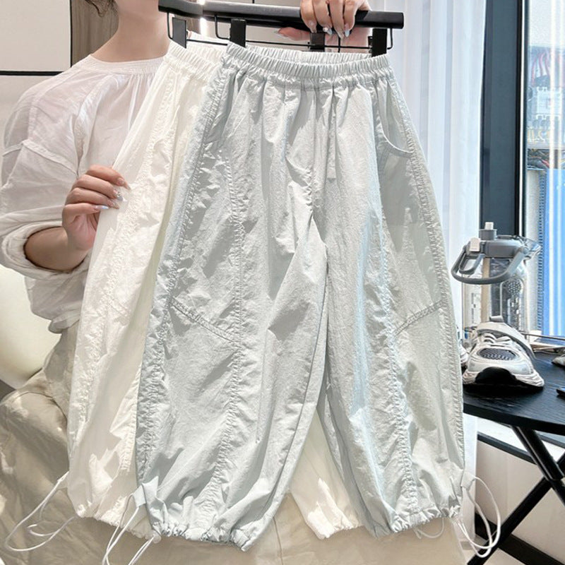 Women's & Men's Matchet Summer Thin Big Children's Pants