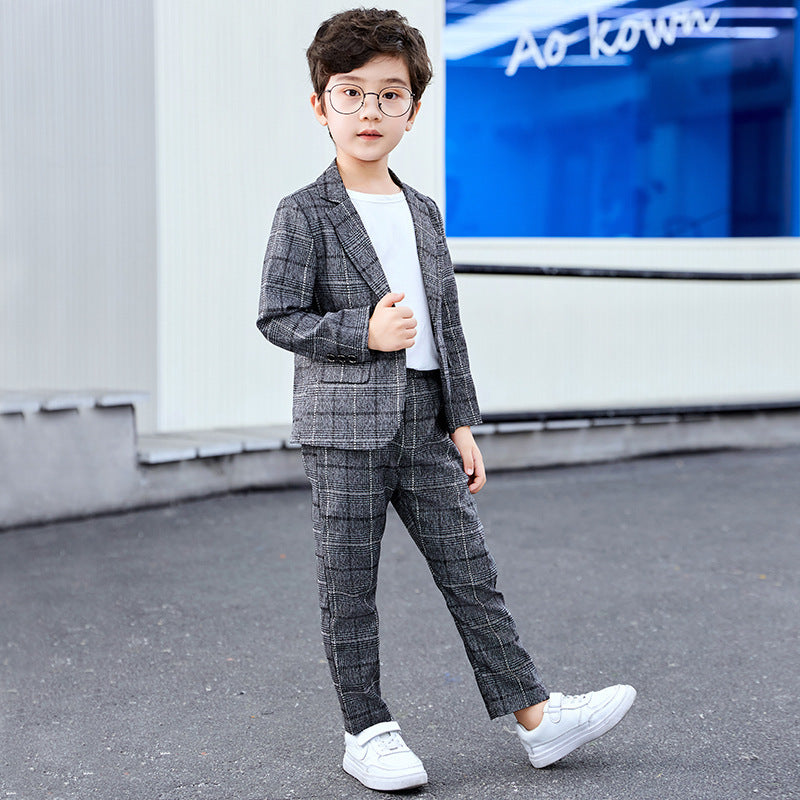 Men's & Children's Business Leisure Boys Korean Fashion Spring Children's Suit