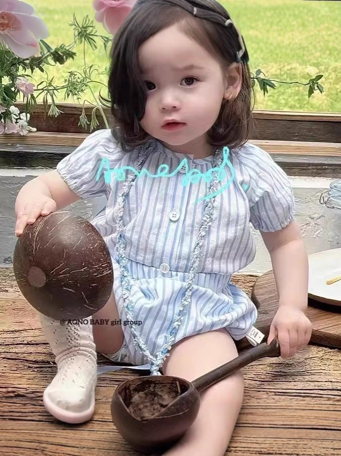 T-shirt Pants Summer Cartoon Pure Cotton Dress Thin Versatile Children's Suit