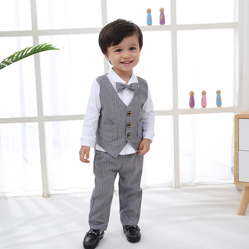 Children's Small Clothes One Month Old British Dress Children's Suit