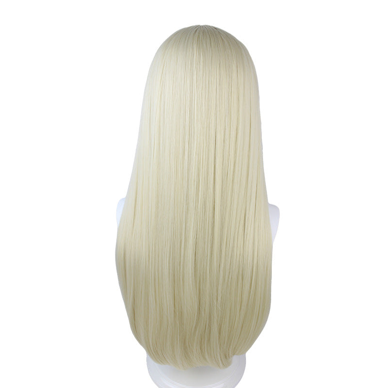 Mad Gambler Second Yellow Spring Milky Long Cos Wig