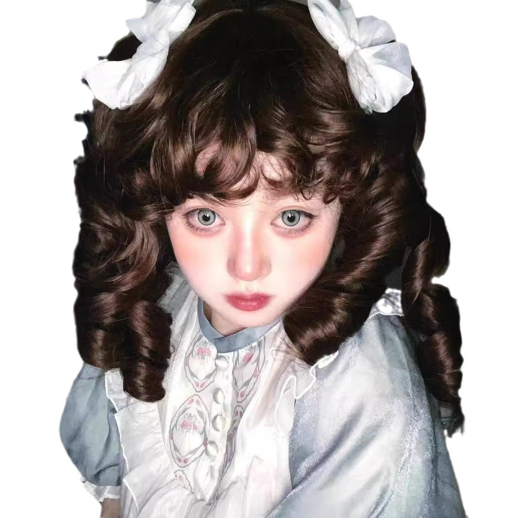 Women's Lolita Retro French Elegant Court Gorgeous Wig Short Curly Hair