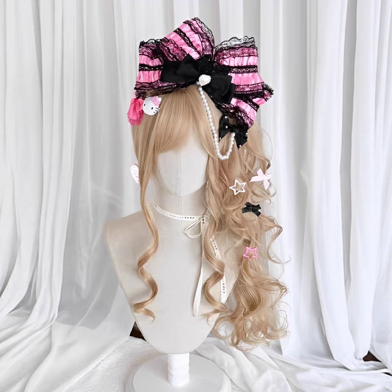 Dream Diary Curly Hair Ancient Early Jaws Clamp Pairs Ponytail Cos Wig