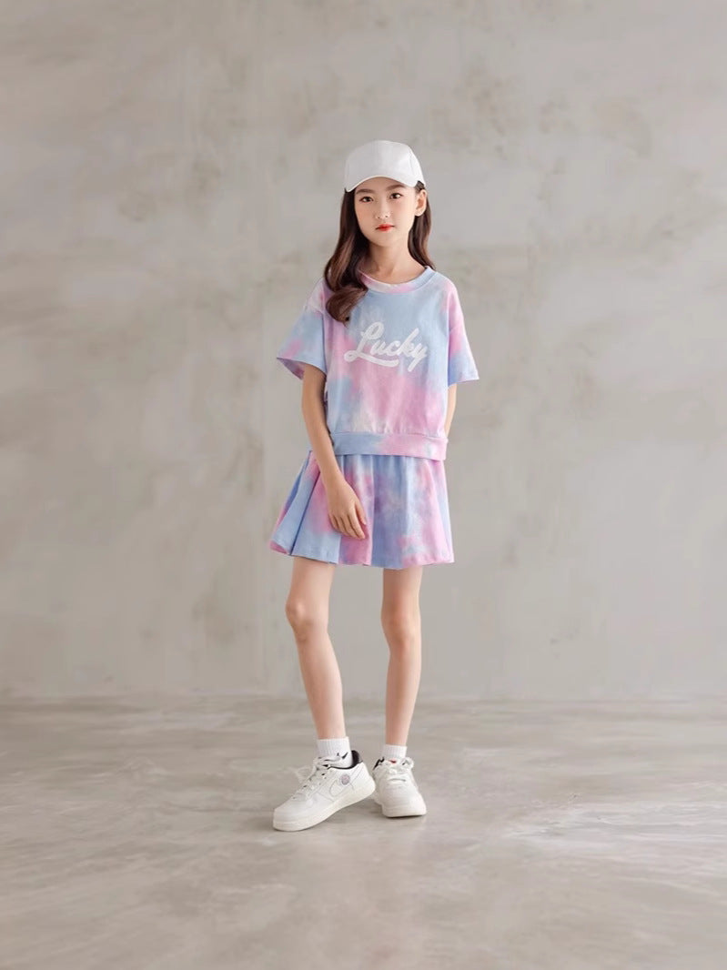Children's Summer Sports Super Fashionable Clothing Little Printed Children's Suit
