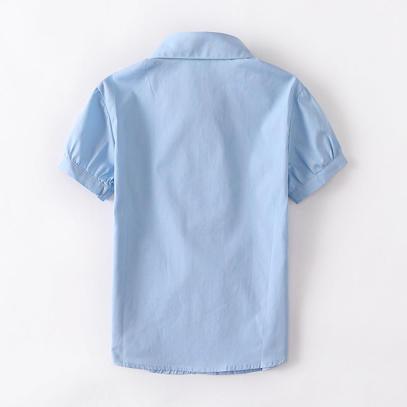 Sleeve Summer Middle School The Big Blue Primary Graduation Performance Children's Shirt