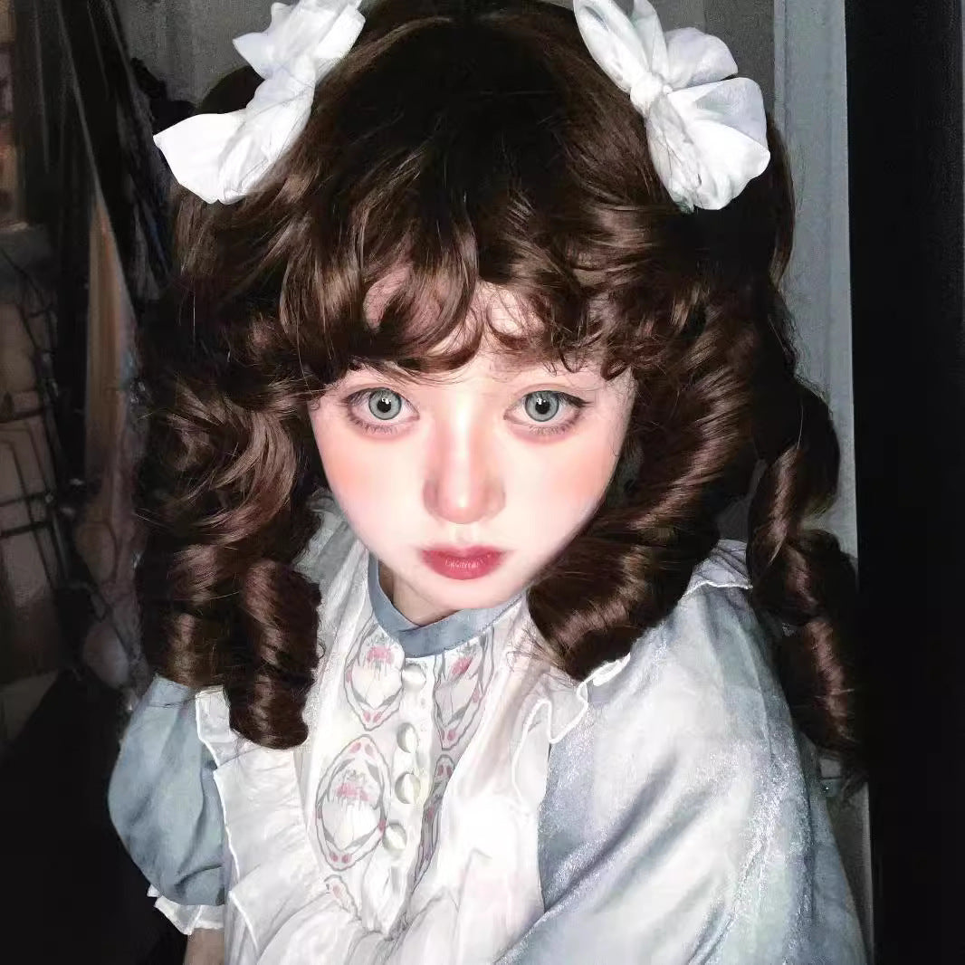 Women's Lolita Retro French Elegant Court Gorgeous Wig Short Curly Hair