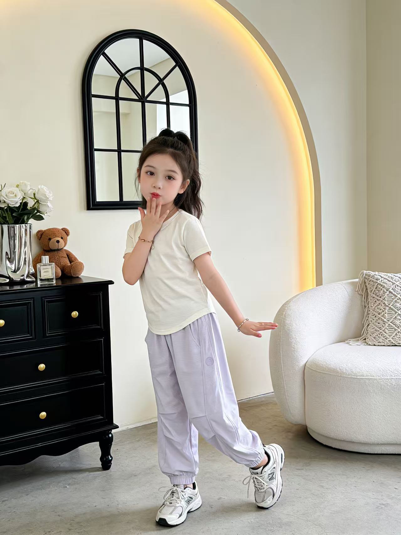 Small Yellow Duck Summer Leisure Outdoor Anti Mosquito Thin Cool Children's Pants