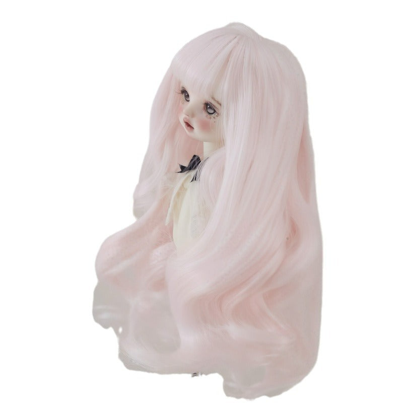 Doll Points Soft Silk Dress Up Wig Short Curly Hair