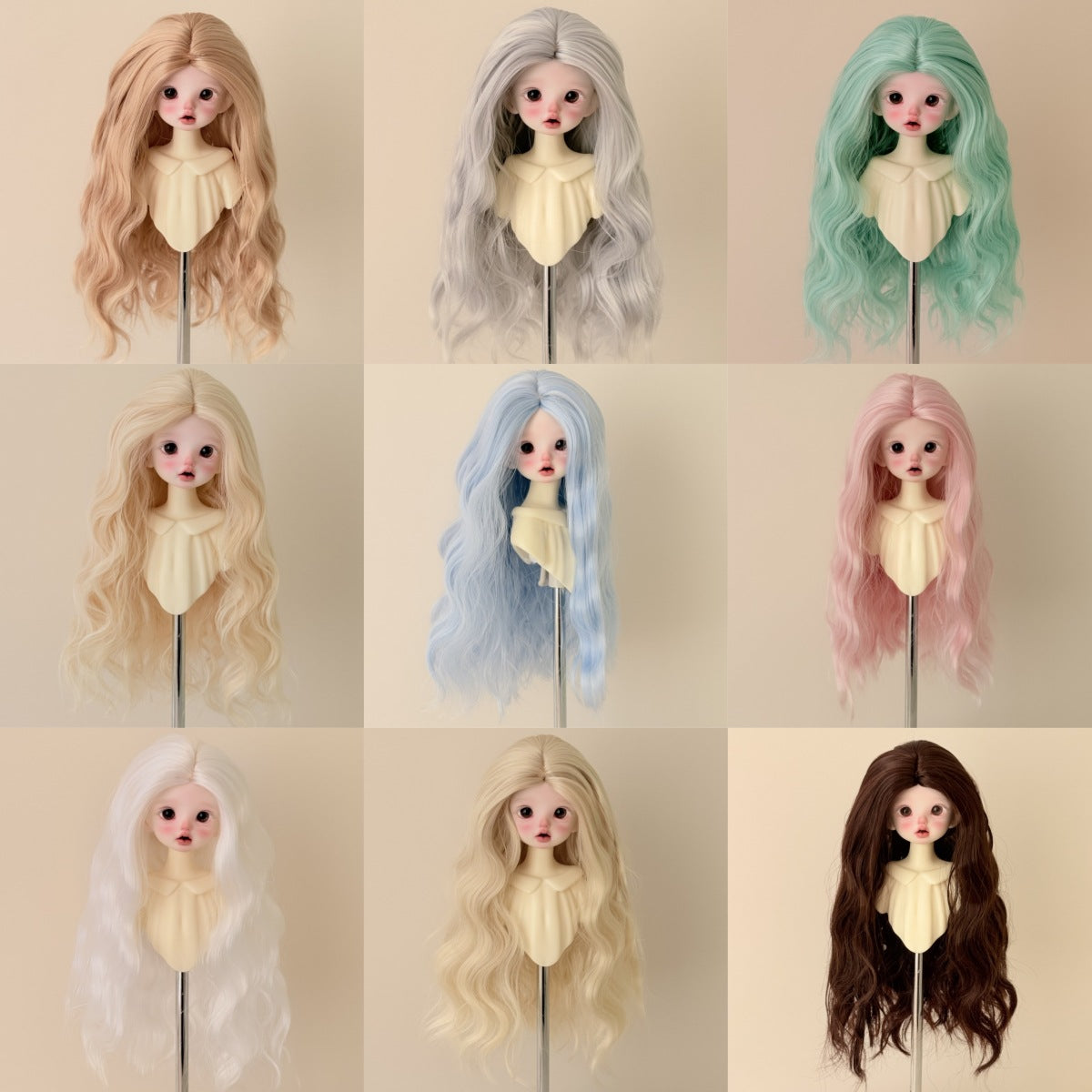 Blank Role Daily Color Soft Silk Cos Wig