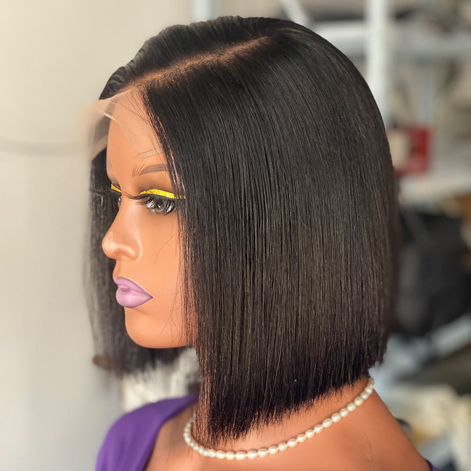 Comfortable Creative Beautiful Bone Straight Human Real Hair Wig