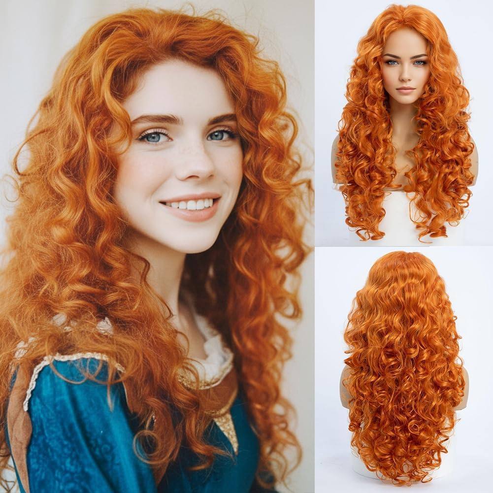 Legend Princess Merida Instant Noodle Curly Wig Long Curls