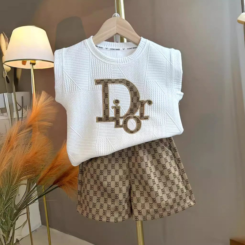 Children's Embroidered Vest Clothes Cool Handsome Summer Children's Suit