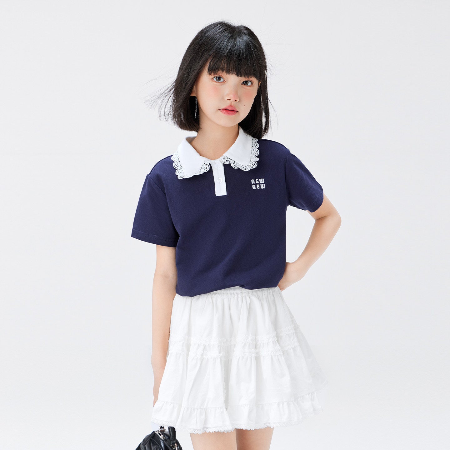 Children's Shirt Short-sleeved Older Summer College Style Children's T-shirt