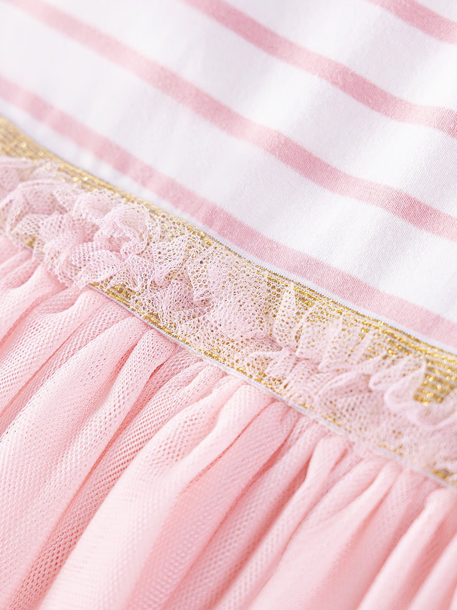 Children's Mesh Princess Skirt Summer Short-sleeved Children's Dress