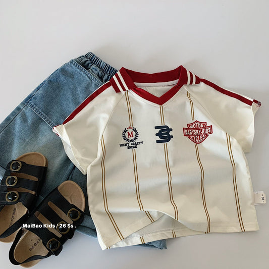 Children's Short-sleeved Summer Western Style Class Clothing Children's T-shirt