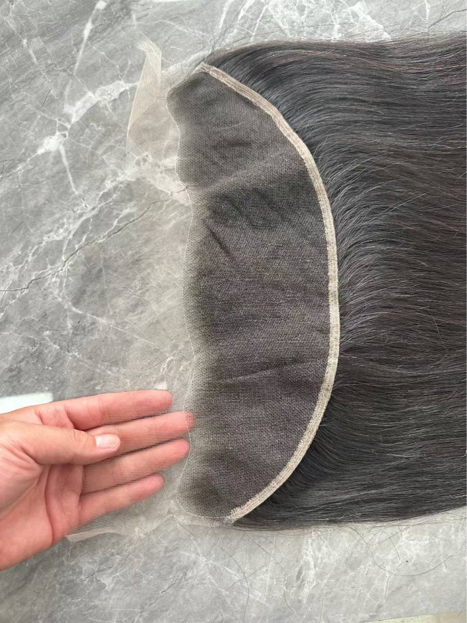 North Korea Format Medium Brown Network Real Hair Wig