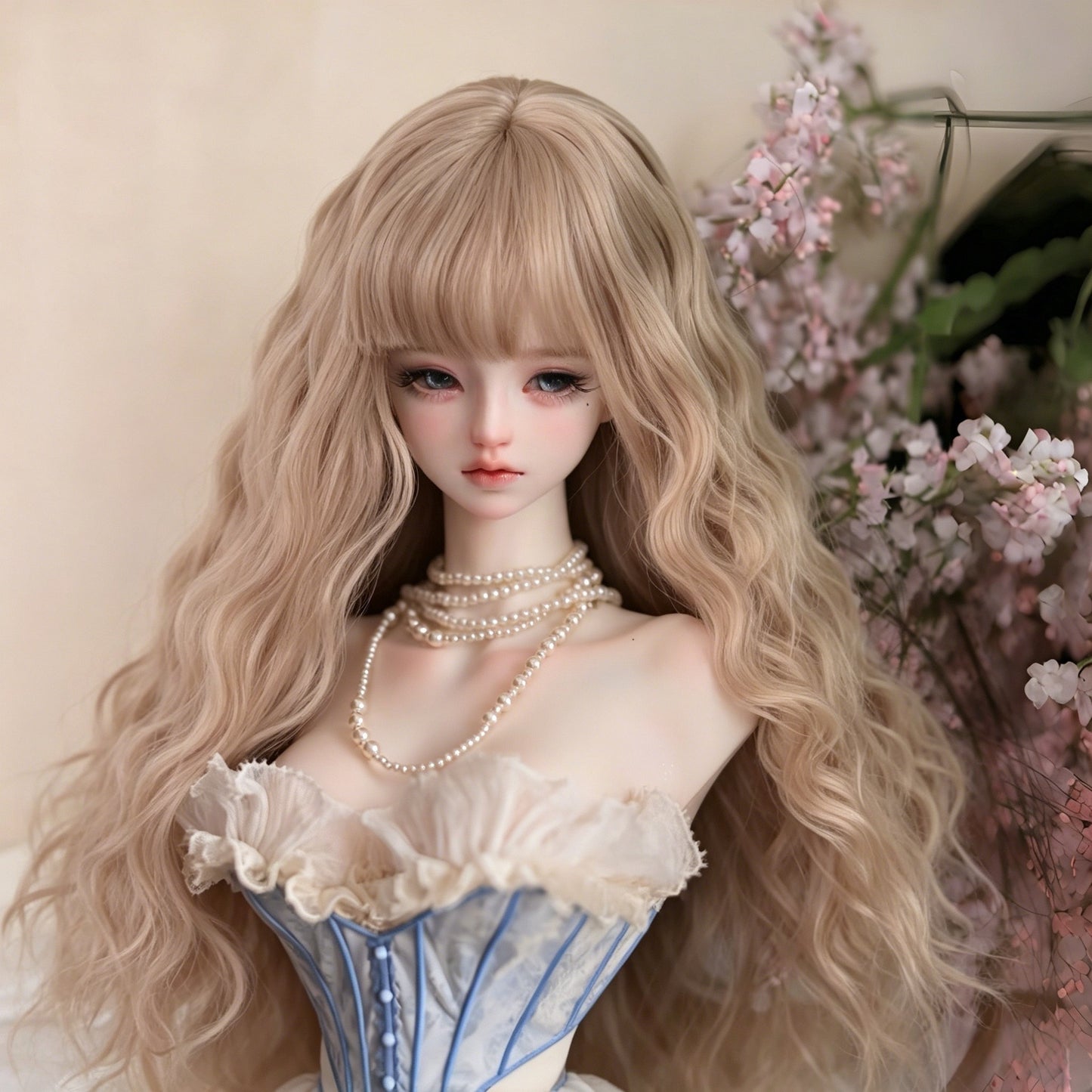 Doll Points Change Clothes Hair Optional Soft Silk Cos Wig