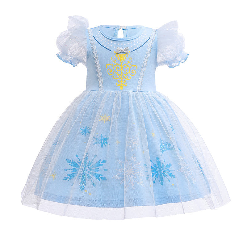 Children's Frozen Princess Halloween Elsa Skirts Children's Dress
