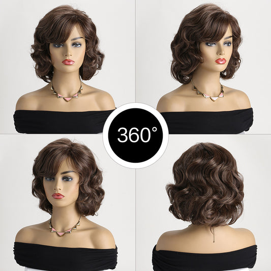 Comfortable New Women's Fashion Synthetic Wigs Wig Short Curly Hair