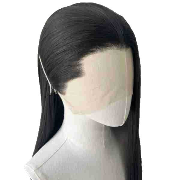 Men's Three-pointed Head Cover Embryo Forehead Lace Hand Long Straight Wig