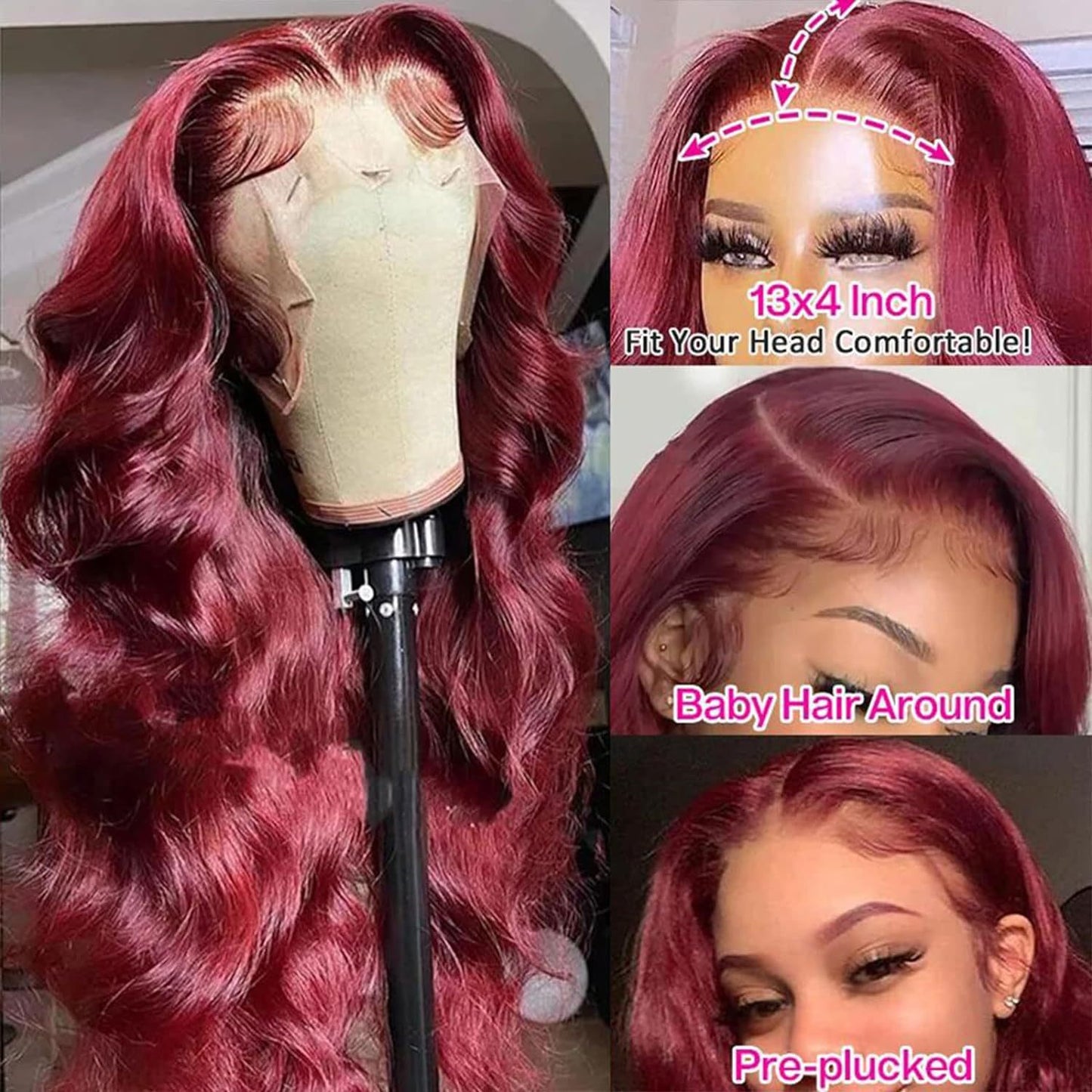 Lace Female Medium Large Wave Curly Hair Wig Long Curls