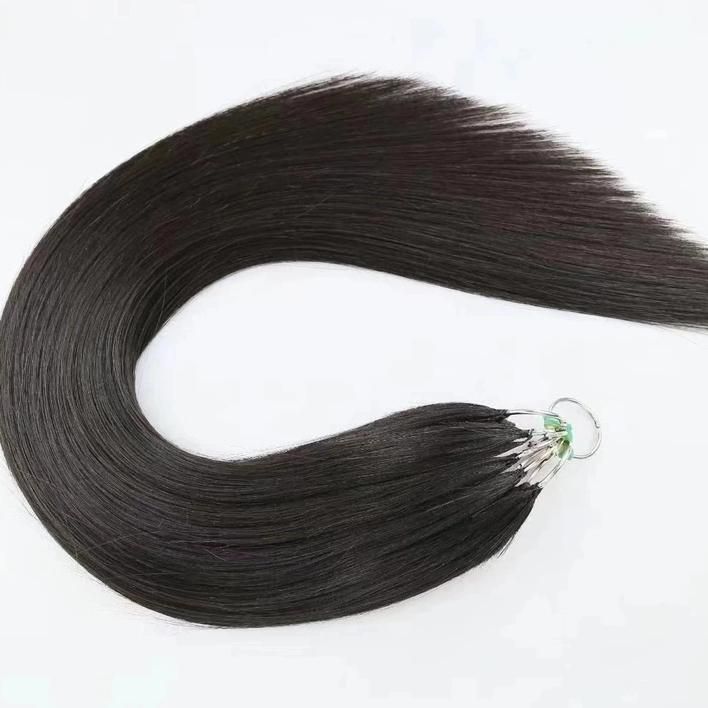 Crystal Thread Able To Be Permed Dyed Pulling Core Extra Real Hair Wig