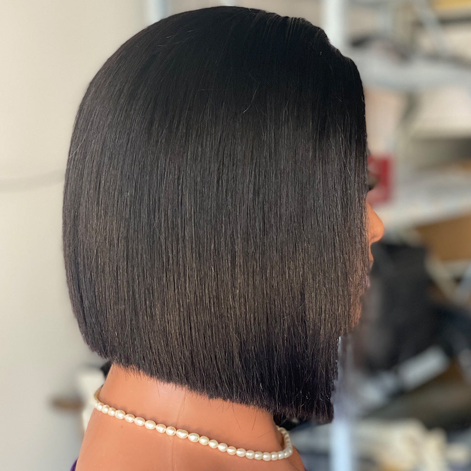 Comfortable Creative Beautiful Bone Straight Human Real Hair Wig