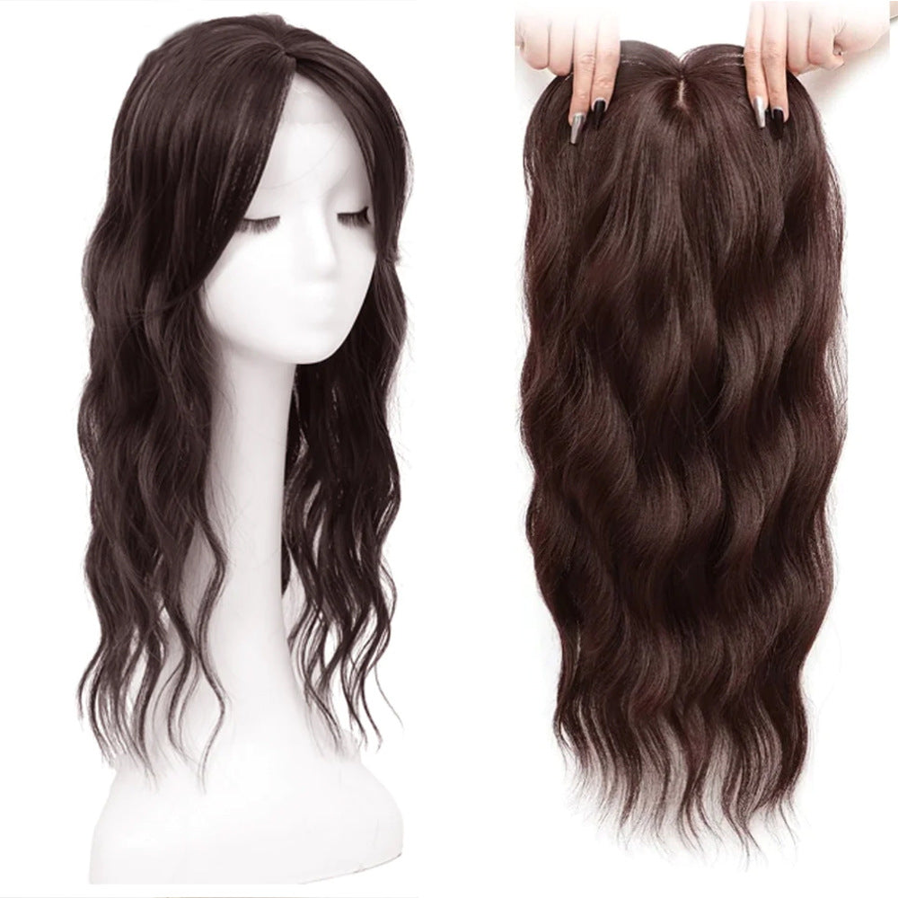 Women's Hairpiece Hollow Mesh Lace Bangs Water Wig
