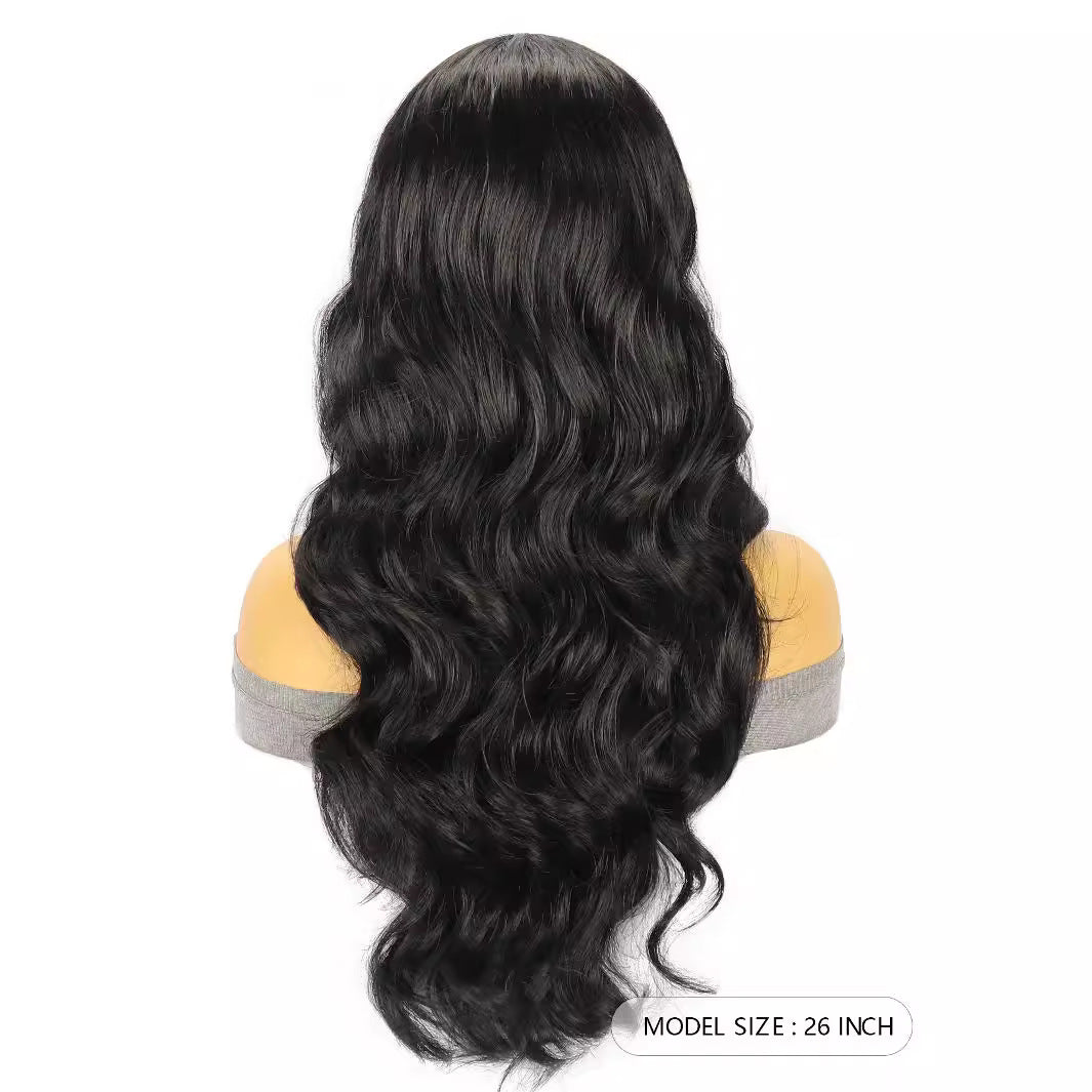 Curly Hair Mixed With Golden Big Wave Synthetic Wig Long Curls