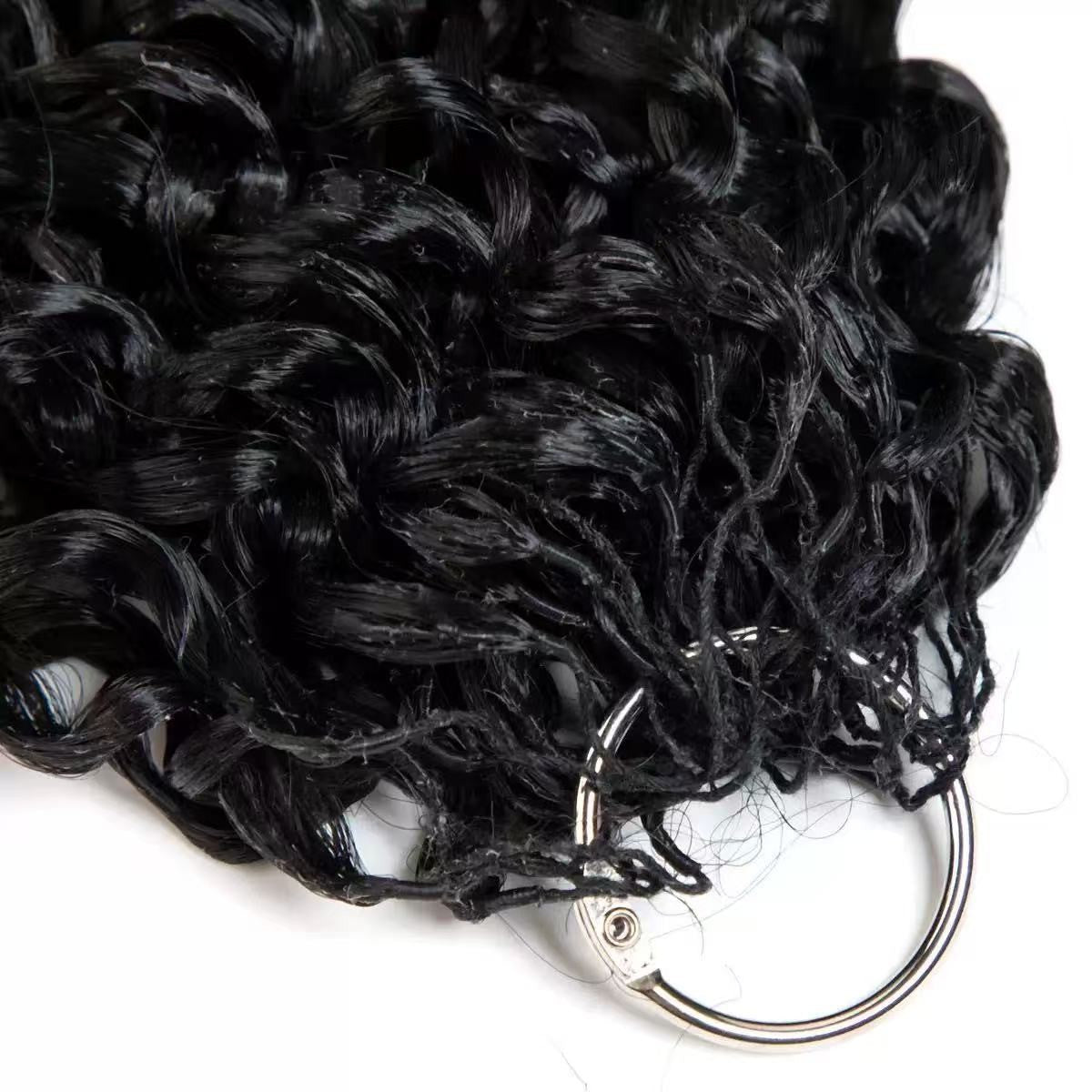 Spring Roll Curved Crochet Hair Extension Corrugated Wig Long Curls