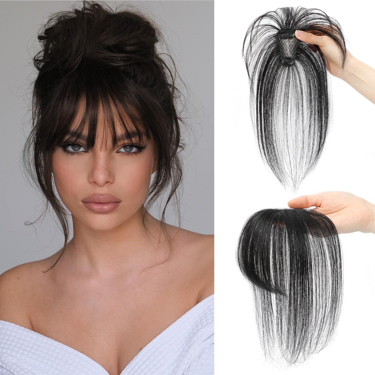 Hand-woven Straight Female Real Human Hair Elegant Wig