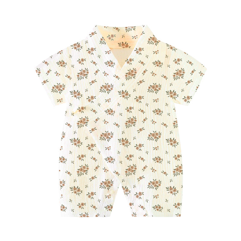 Sleeve Gown Soft Breathable Crepe Printed Jumpsuit Jumpsuit, Climbing Suit