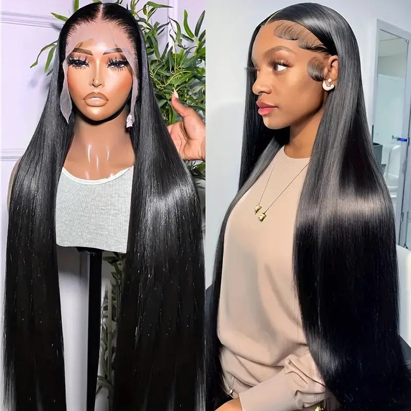 Fashion Hair African Inch Front Lace Long Straight Wig