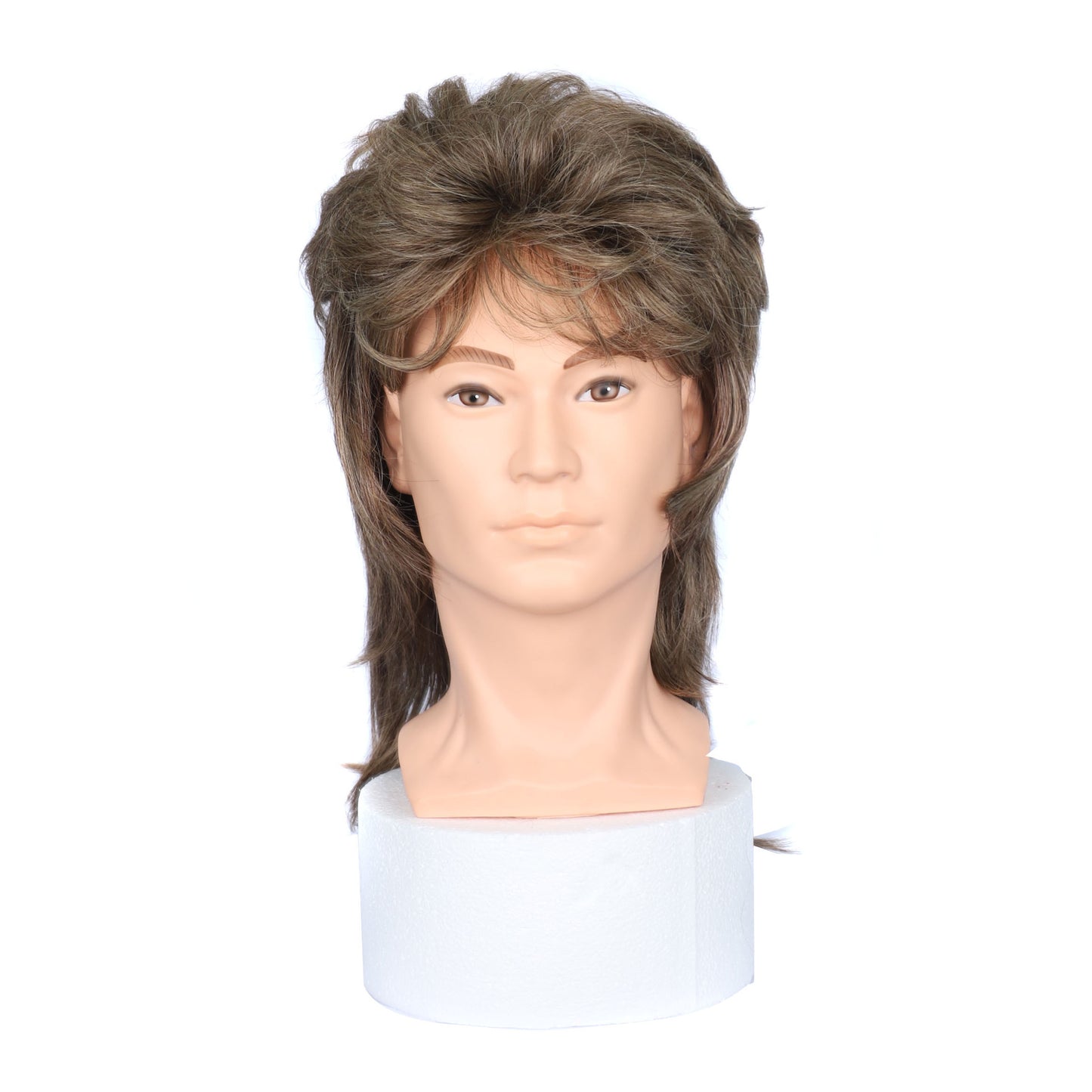 Men's Export Head Cover Personality Fashion Mid-length Curly Men's Wig