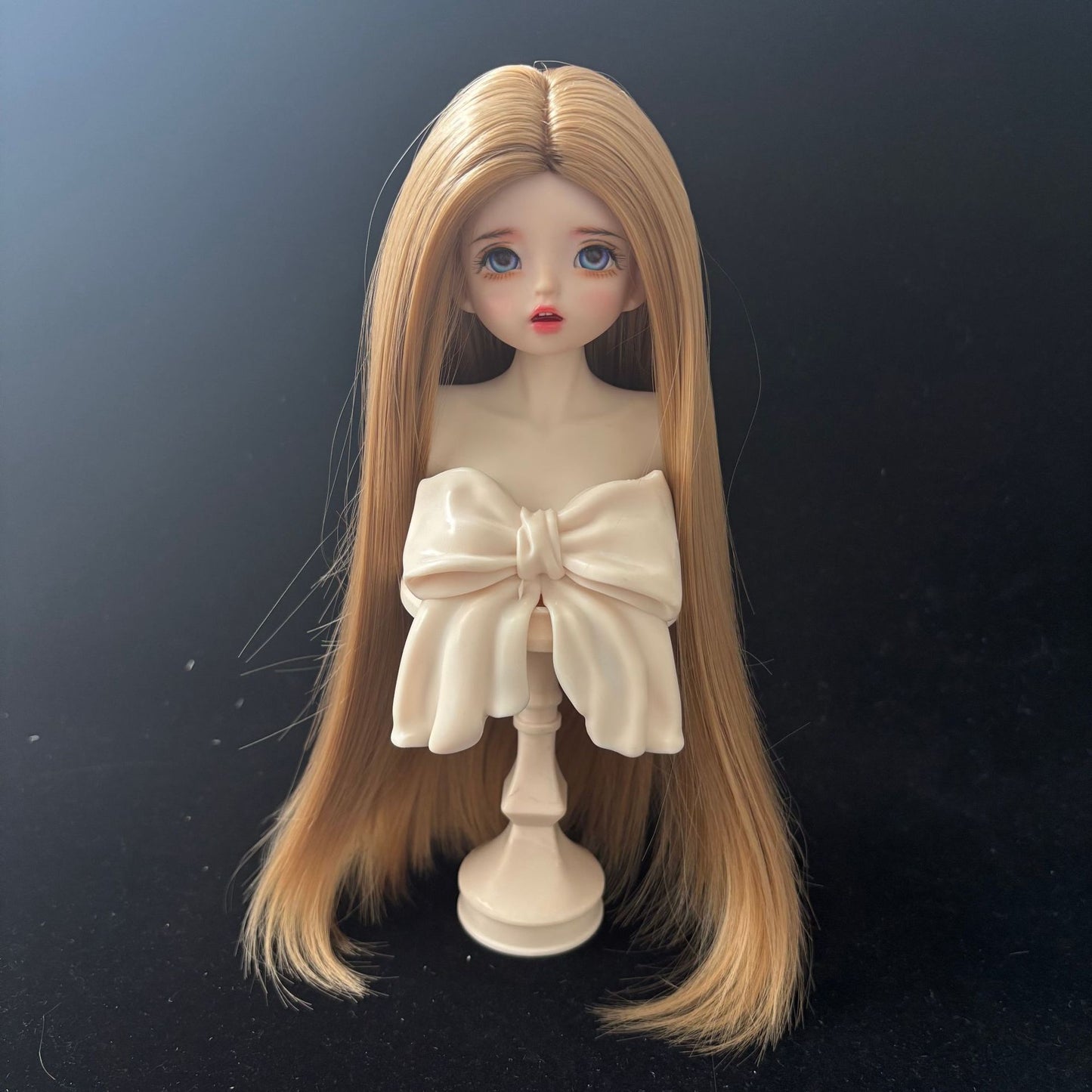 Silk Medium Long Straight Hair Dress Up Cos Wig
