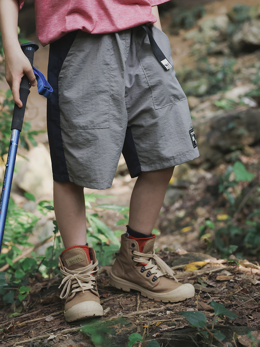 Children's Shorts Summer Boys Contrast Color Loose Knee Children's Pants
