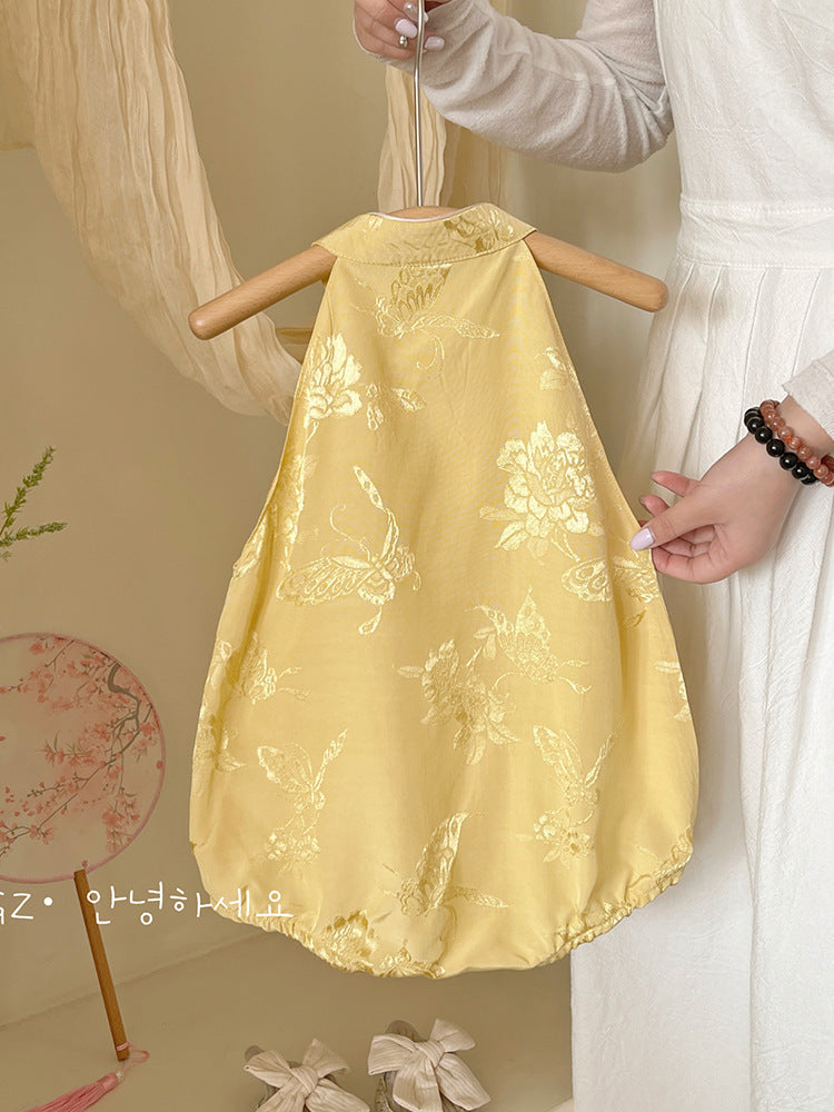 Summer Clothes Female Outerwear Cheongsam Sleeveless Jumpsuit, Climbing Suit