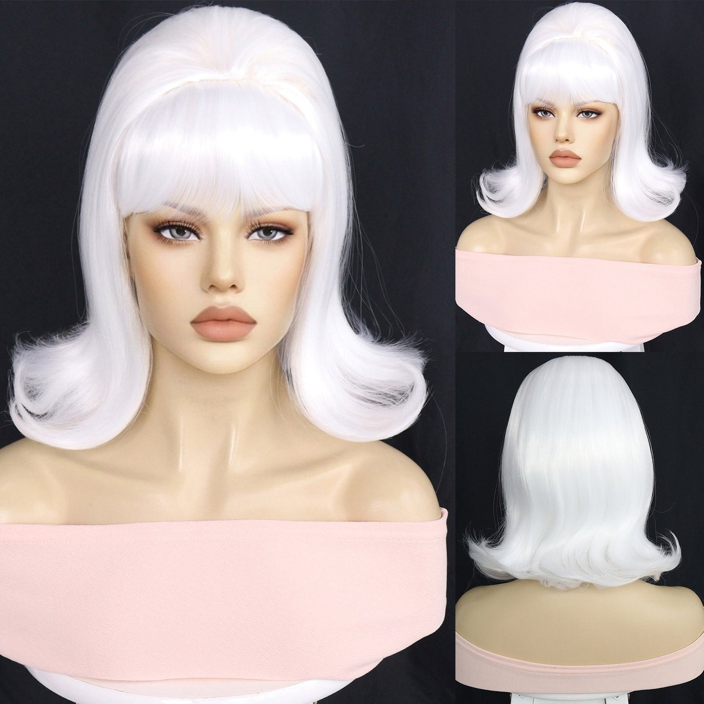 Vintage American Classical Generation Water Ripple Cos Wig