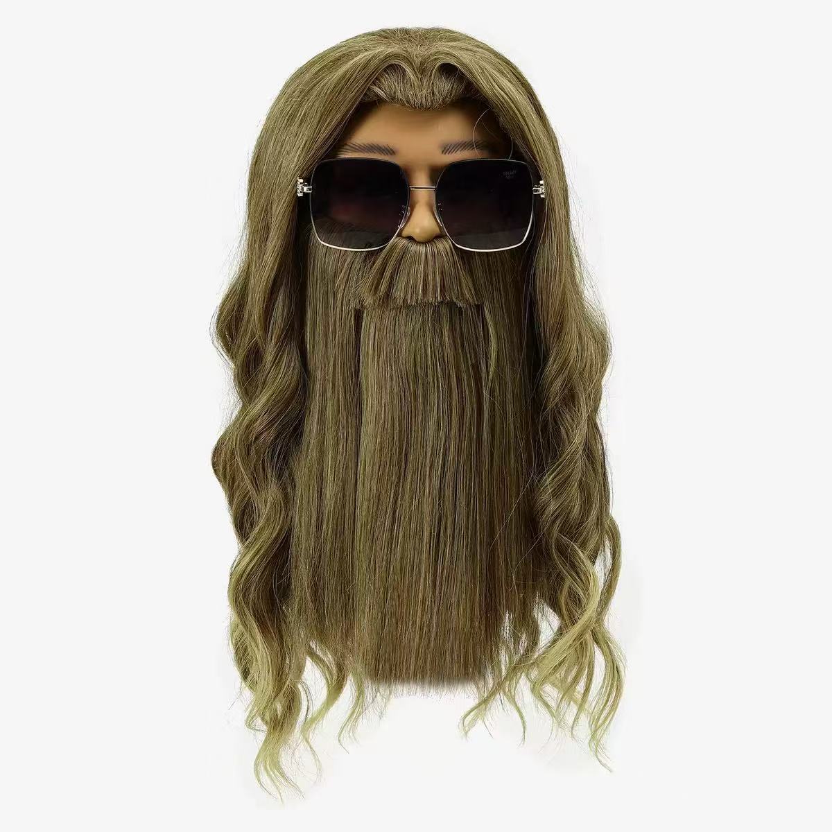 Men's Love Thunder Thor Optional Long Curly Hair Halloween Men's Wig