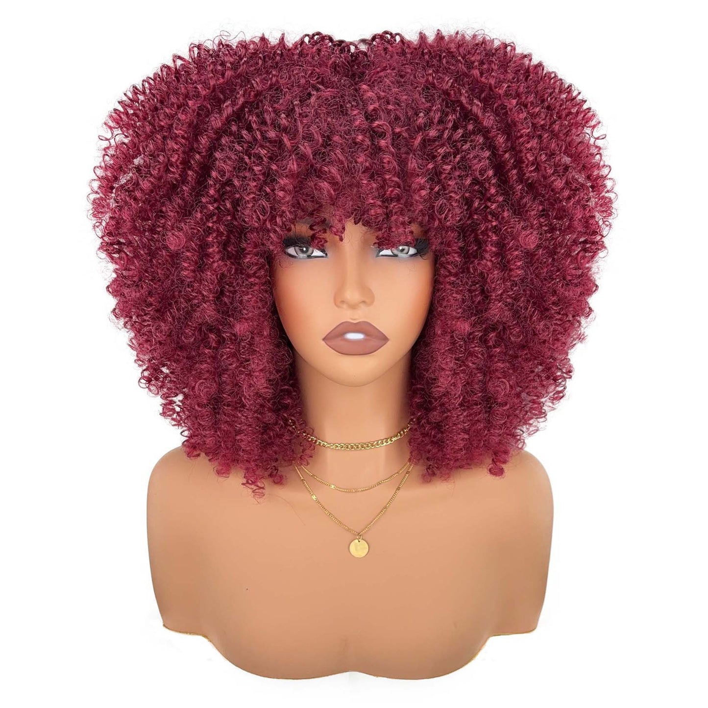 Women's Head Cover Afro Popular African Small Wig Short Curly Hair