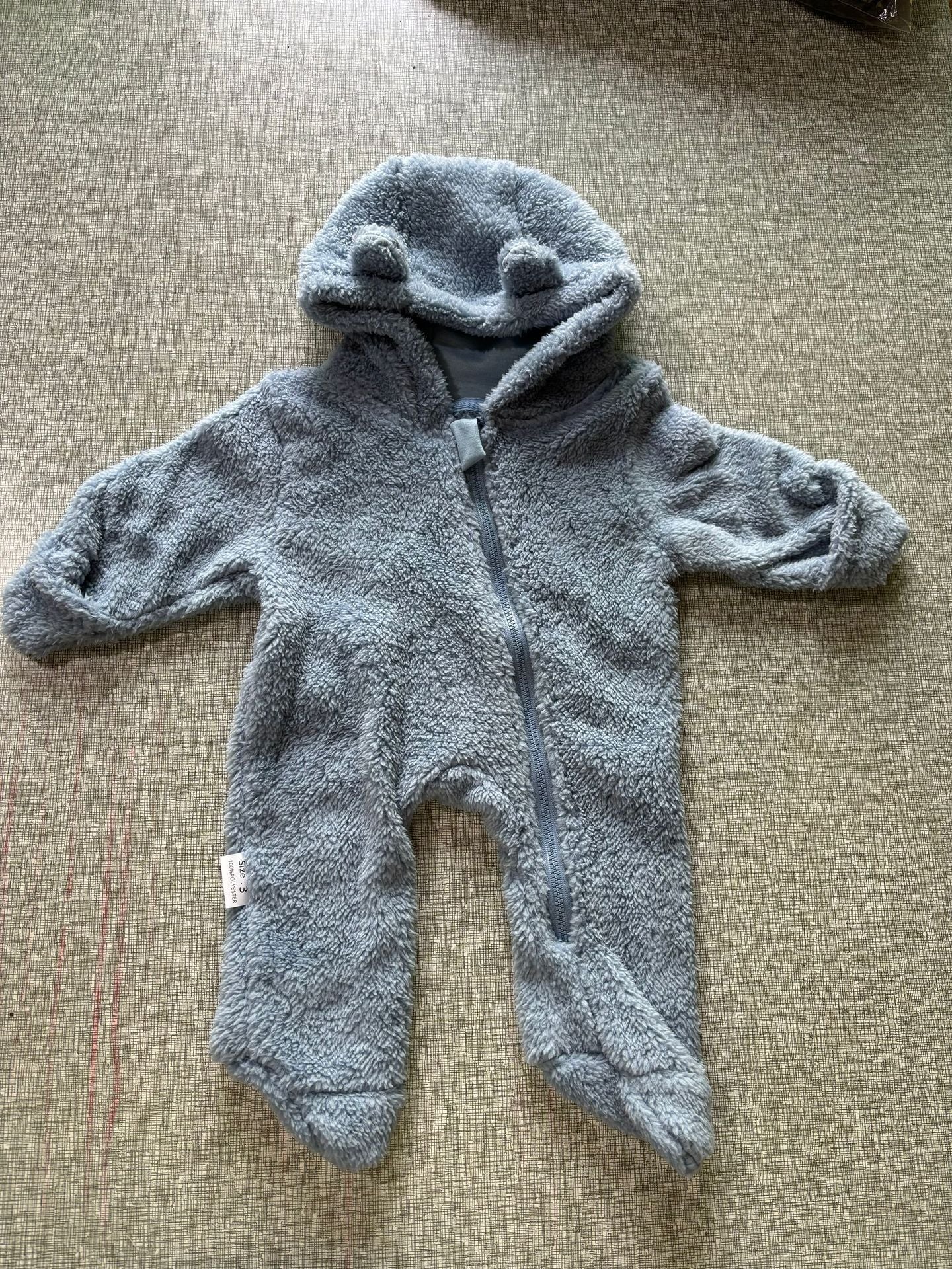 Romper Thickening Thermal Born Flannel Outwear Jumpsuit, Climbing Suit