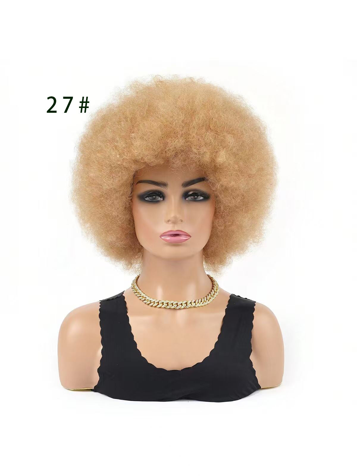 Afro Head Cover Small Volume Fluffy Short Other Wig