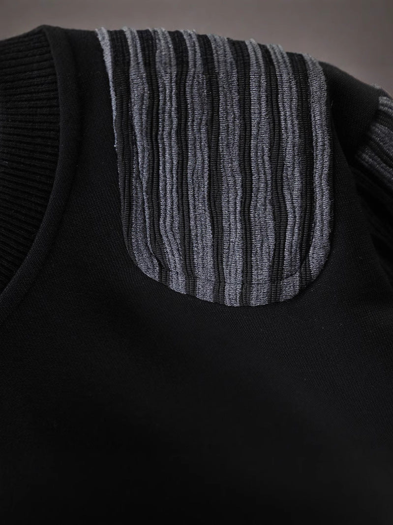 Children's Boys Spring Clothing Western Style Striped Fake Two Pieces Sweater Children's Suit